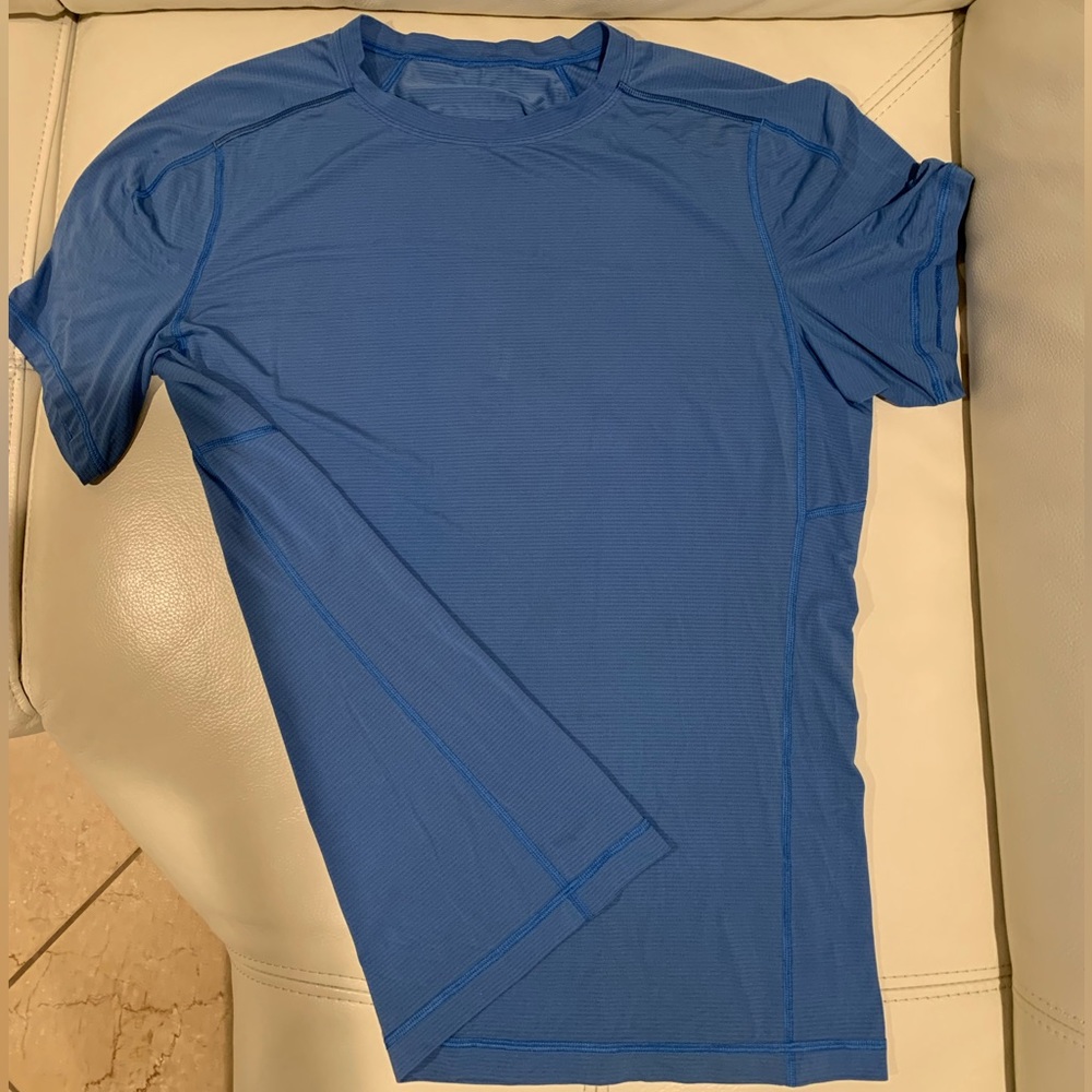 Lululemon Athletica Mens Blue Athletic Shirt Size M